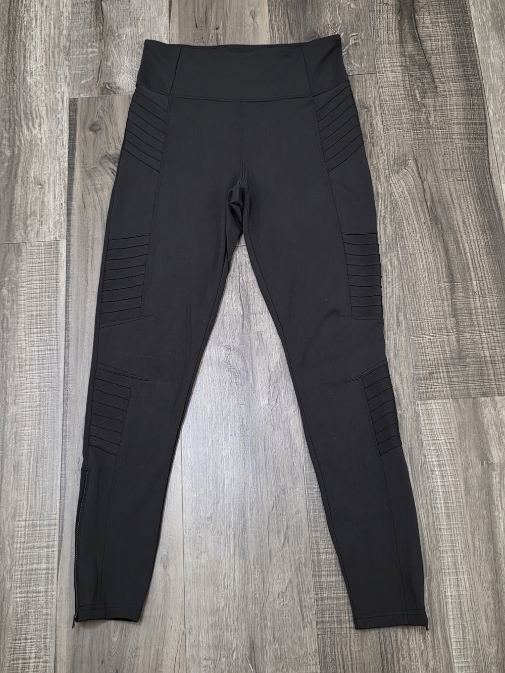 Athleta Delancey Moto Tight Leggings with Ankle Zips